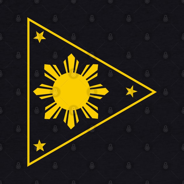 Philippines Three Stars and a Sun -Triangle v2 by Design_Lawrence